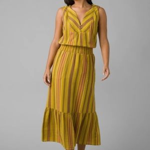 PrAna California Dreaming Dress in Leapfrog Stripe